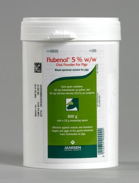 Elanco Flubenol 5% Oral Powder 600g