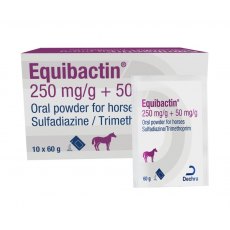 Equibactin 250 mg/g + 50 mg/g Oral Powder 60g x 10 pack