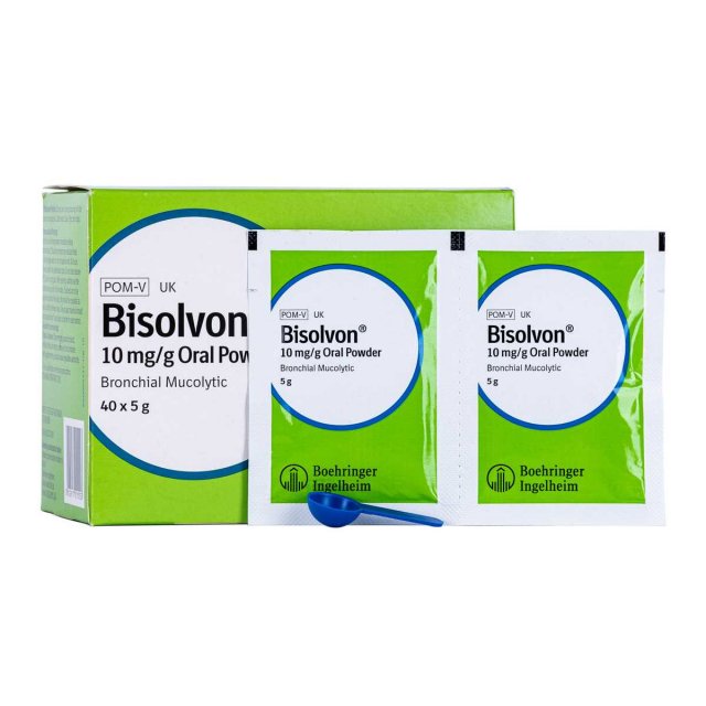 Boehringer Ingelheim Bisolvon 10mg/g Oral Powder 5g x 40 pack