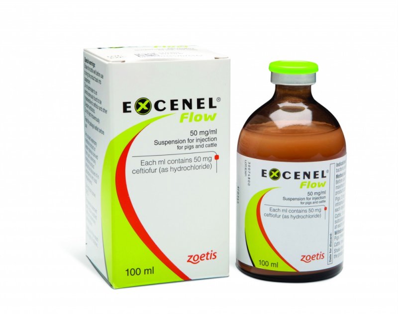 Zoetis Excenel Flow 50mg/ml Injection 100ml