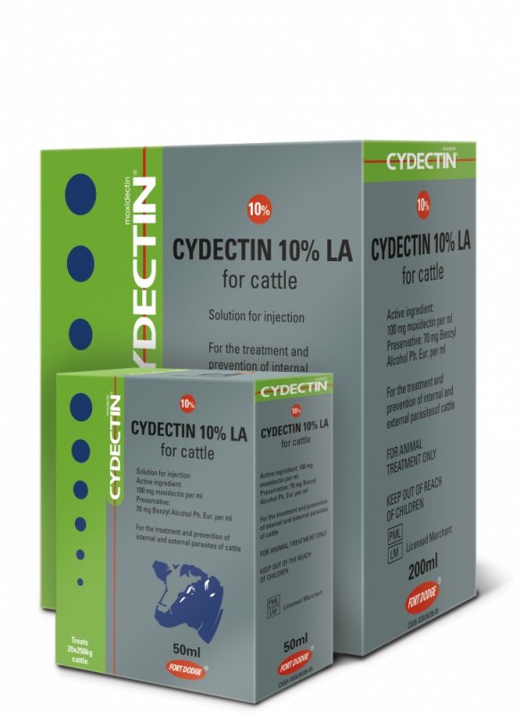 Zoetis Cydectin 10% LA Injection for cattle