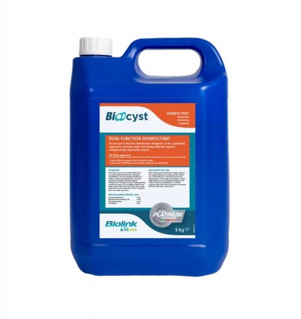 Bi-OO-Cyst Dual Function Disinfectant 5L (discontinued)