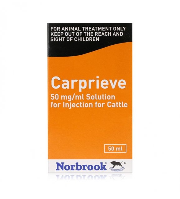 Norbrook Carprieve 50mg/ml Injection 50ml