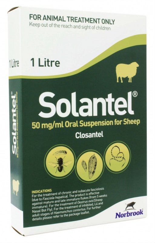 Norbrook Solantel 50mg/ml Oral Suspension for Sheep