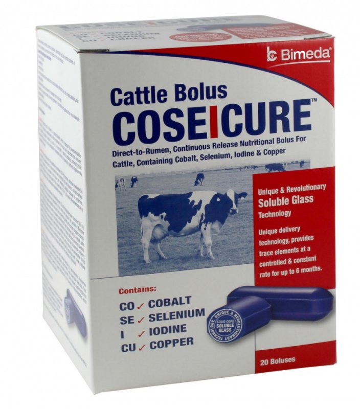 Bimeda Cose I cure Cattle Bolus 20 pack