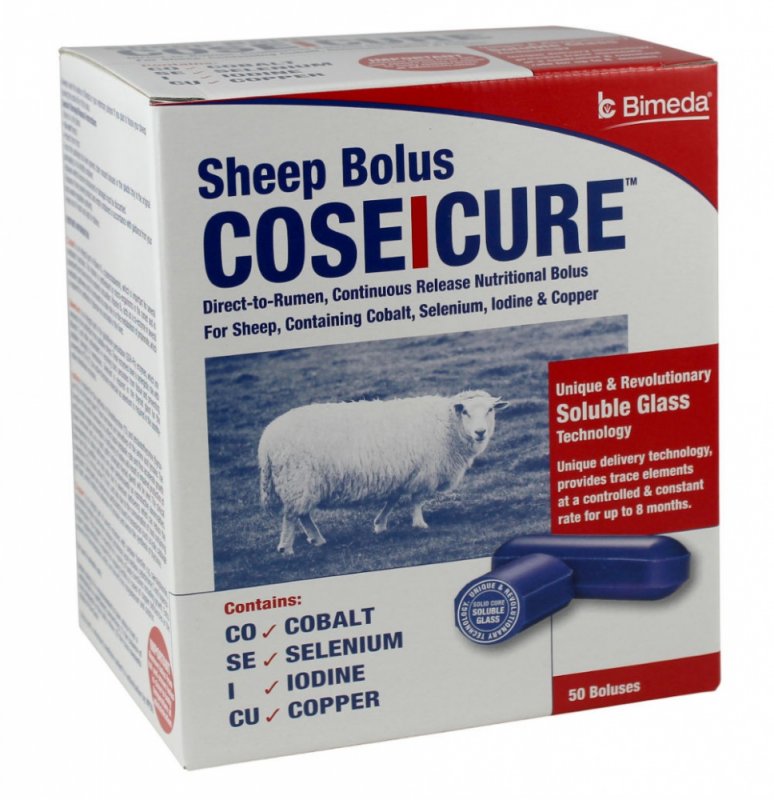 Bimeda Cose I Cure Sheep Bolus 50 pack