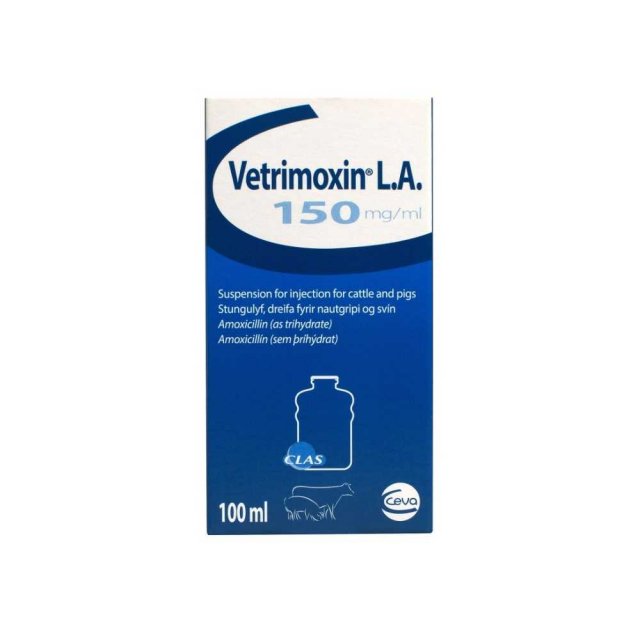 CEVA Vetrimoxin LA 150mg/ml Injection 100ml