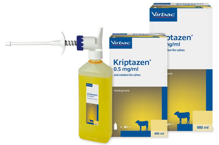 Virbac Kriptazen 0.5 mg/ml oral solution for calves + Pump