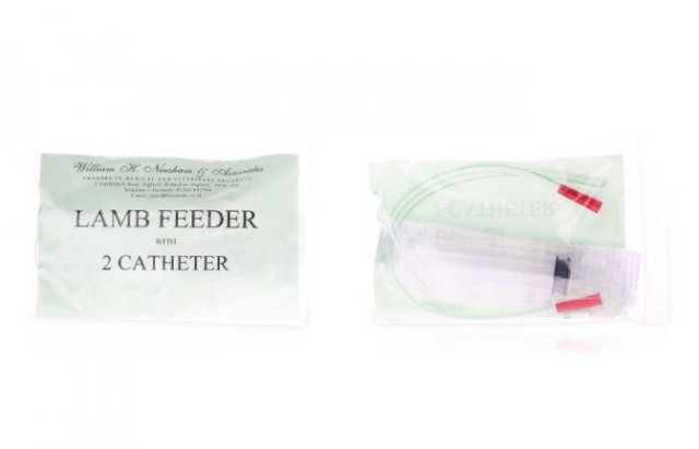 Lamb Feeder with 2 Catheters