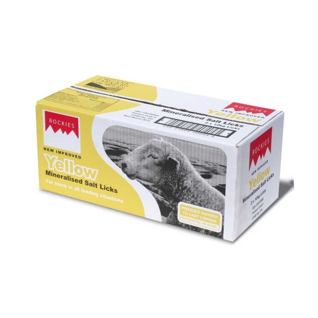 Rockies Yellow Salt Lick 2 x 10kg
