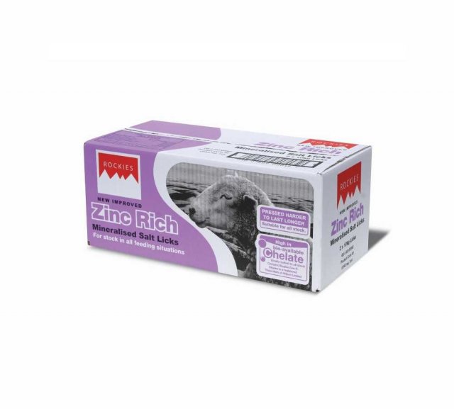 Rockies Zinc Rich Mineralised Salt Lick 2 x 10 Kg